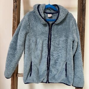 Hanna Andersson Marshmallow Fleece Zip-Up Hoodie Size 8